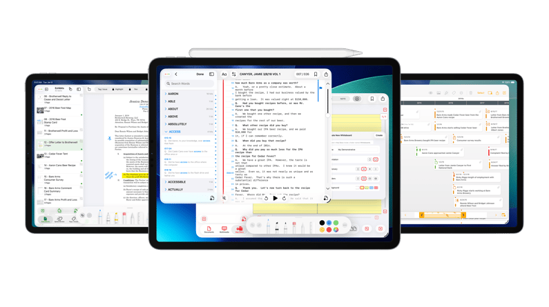 3 iPads All apps 7632x4280