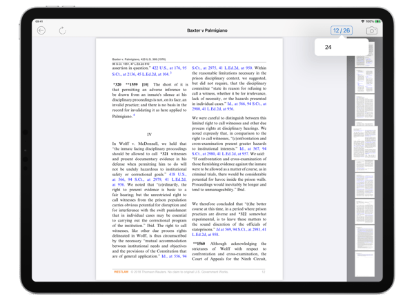 ExhibitsPad Software Screenshot with Jump to Page Feature